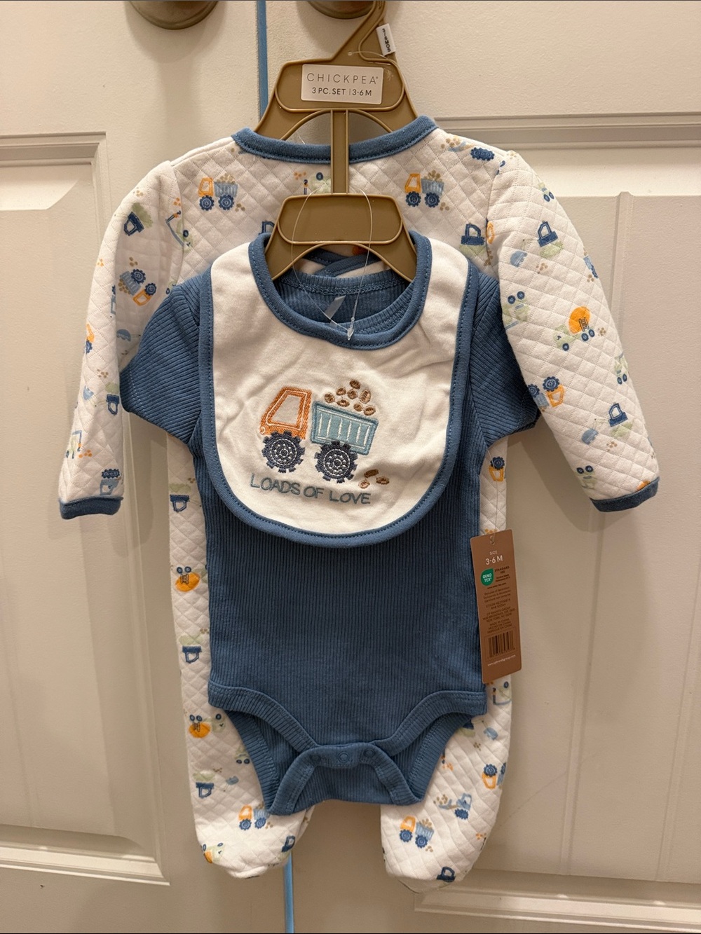 CHICKPEA 3 PC Truck Set 3/6 months NWT